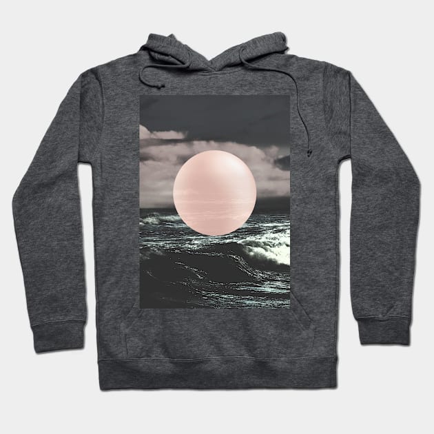 Marble Moon Hoodie by LanaBanana